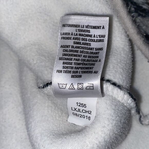 Prince & Fox, B&W Snowflake, Fleece, Half Zip Pullover - Picture 12 of 16